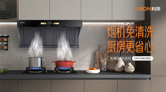 6550免清洗煙機，曲面變平，功能一樣強大！